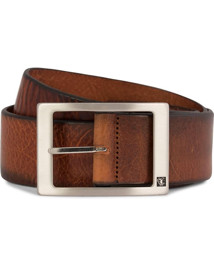 tiger of sweden marvin leather jeans belt 4,5 cm light brown e9201